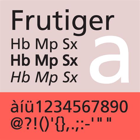 Frutiger (typeface) .